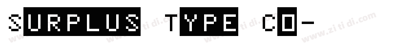 Surplus Type Co字体转换
